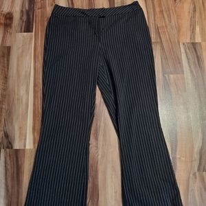 Pinstripe black pants